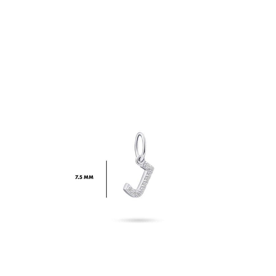Gisser - Silver J Initial Pendant