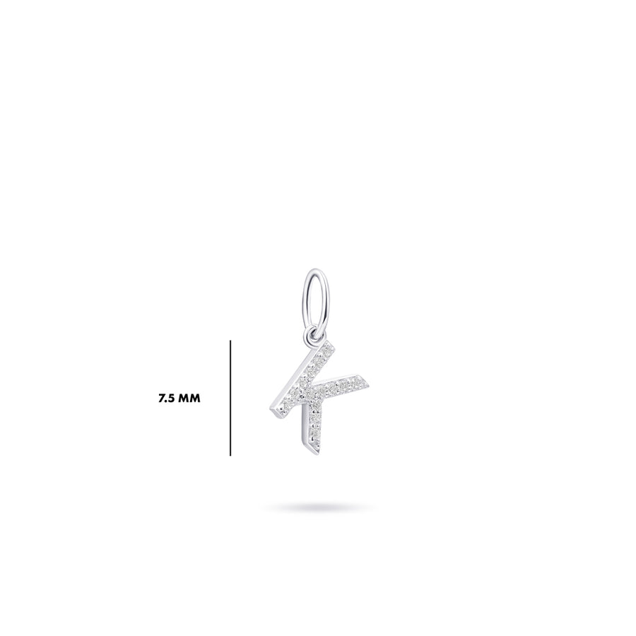 Gisser - Silver K Initial Pendant