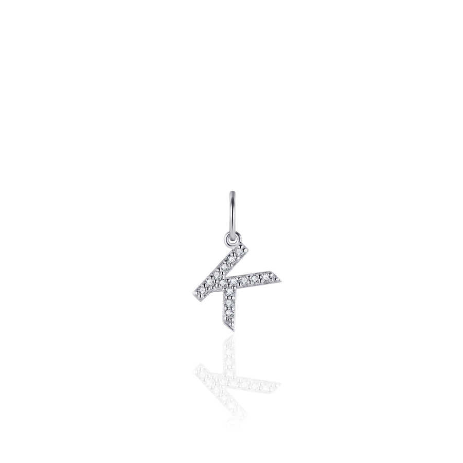 Gisser - Silver K Initial Pendant