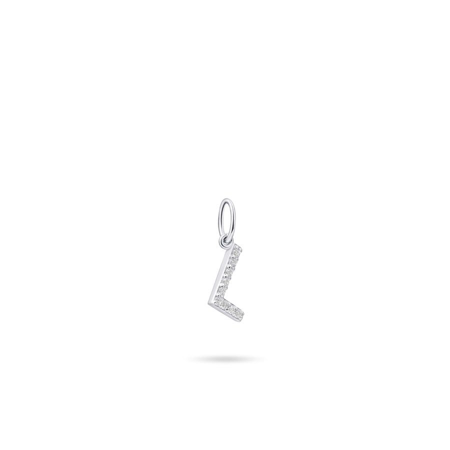 Gisser - Silver L Initial Pendant
