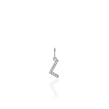 Gisser - Silver L Initial Pendant