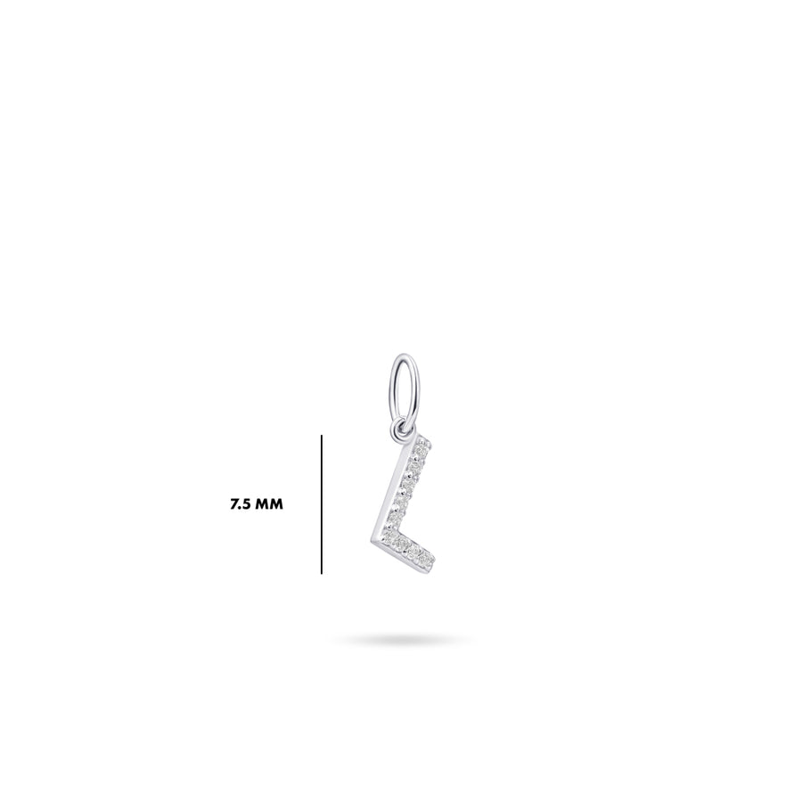 Gisser - Silver L Initial Pendant