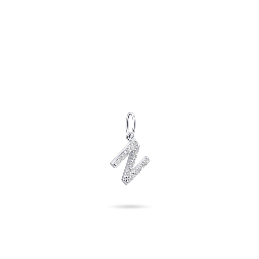 Gisser - Silver N Initial Pendant