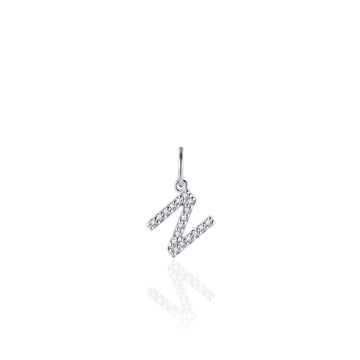 Gisser - Silver N Initial Pendant