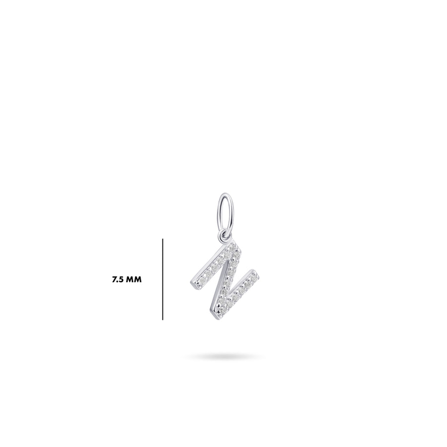 Gisser - Silver N Initial Pendant