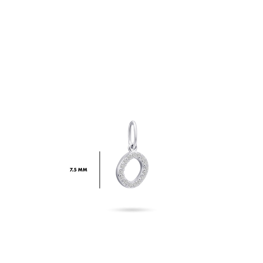 Gisser - Silver O Initial Pendant