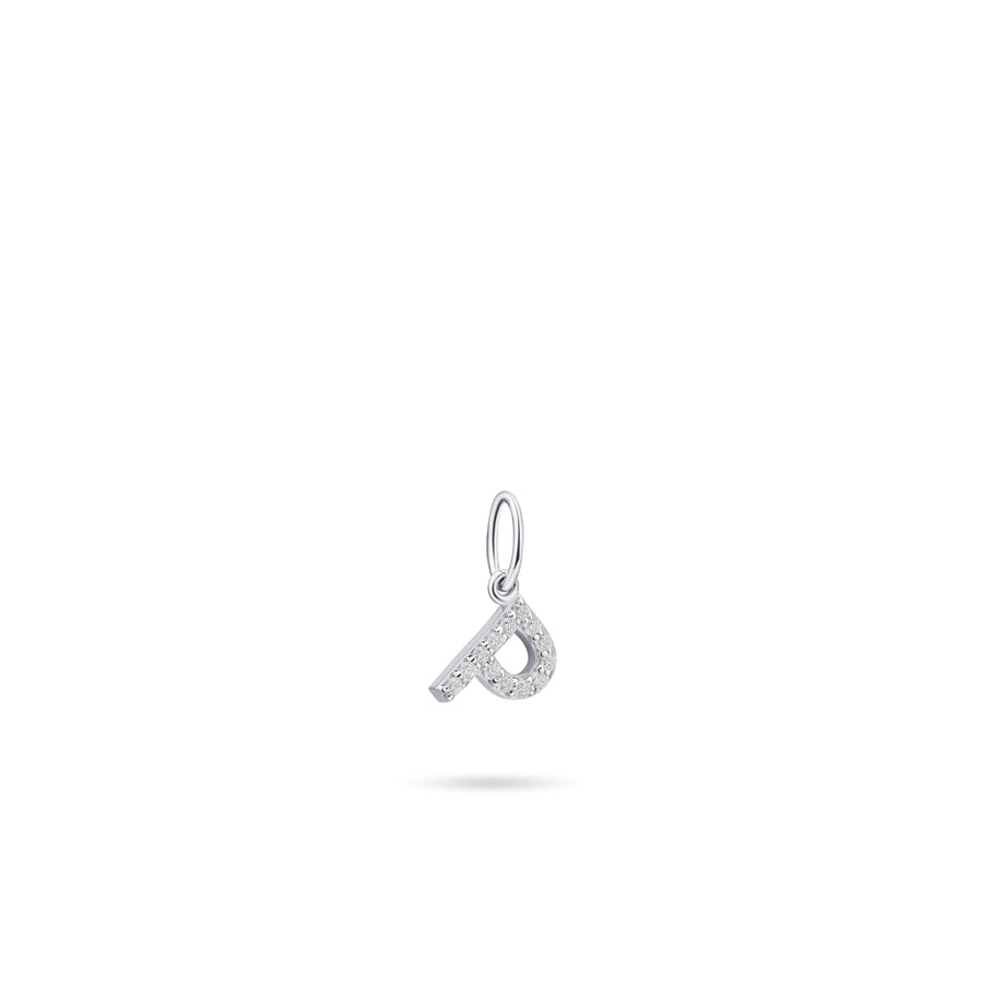Gisser - Silver P Initial Pendant