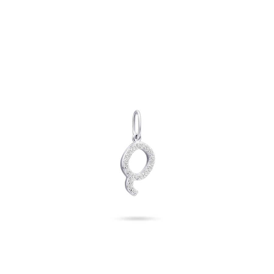 Gisser - Silver Q Initial Pendant