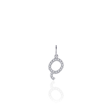 Gisser - Silver Q Initial Pendant