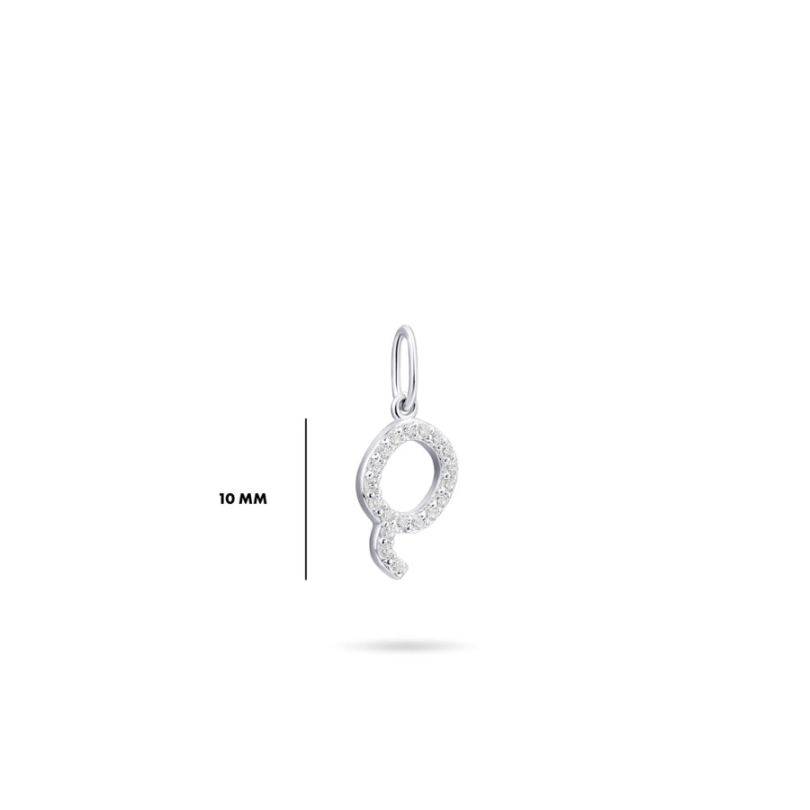Gisser - Silver Q Initial Pendant