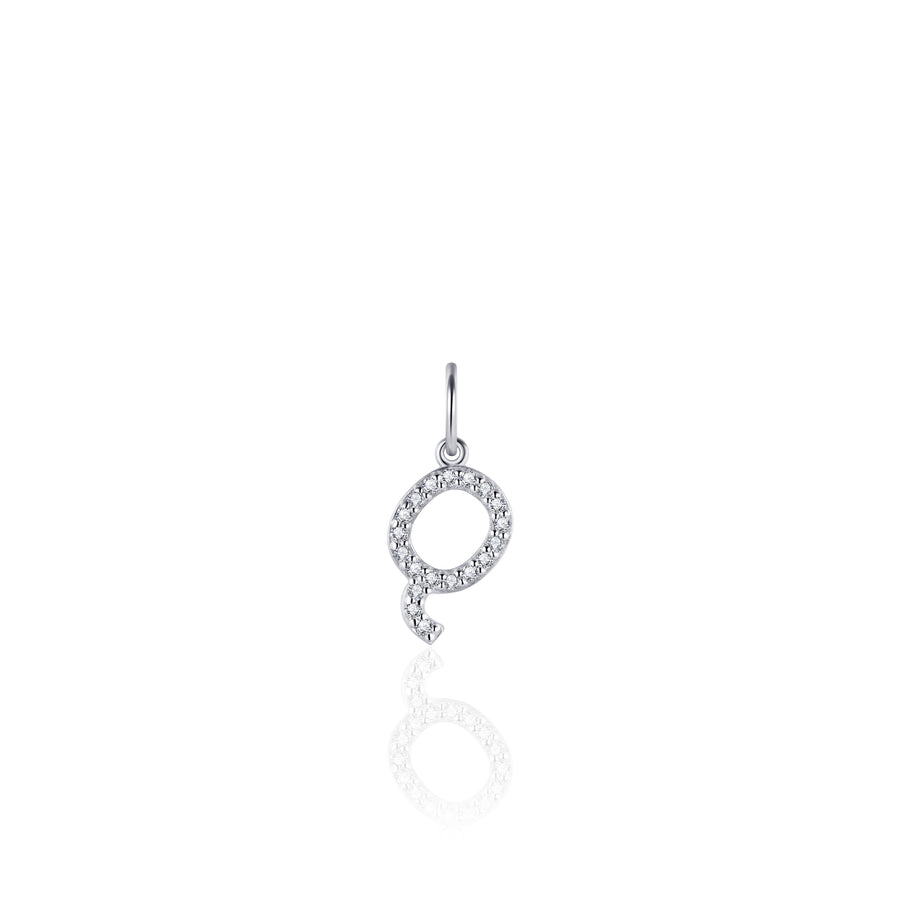 Gisser - Silver Q Initial Pendant