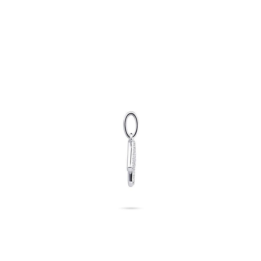 Gisser - Silver R Initial Pendant