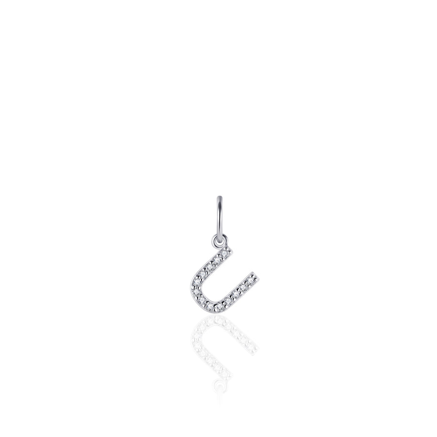 Gisser - Silver U Initial Pendant