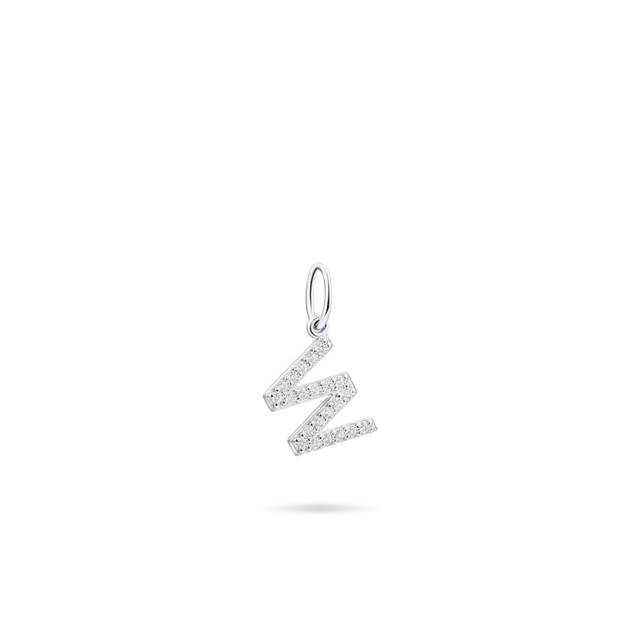 Gisser - Silver W Initial Pendant