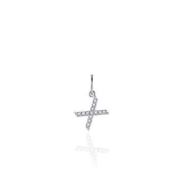 Gisser - Silver X Initial Pendant