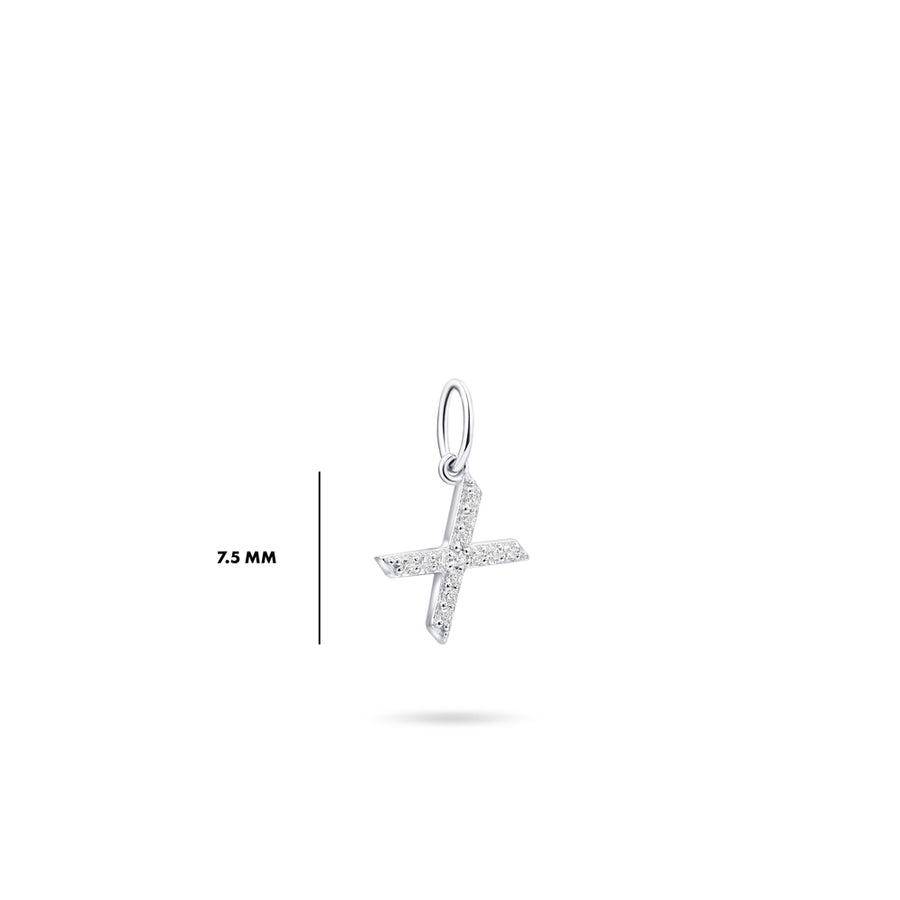 Gisser - Silver X Initial Pendant