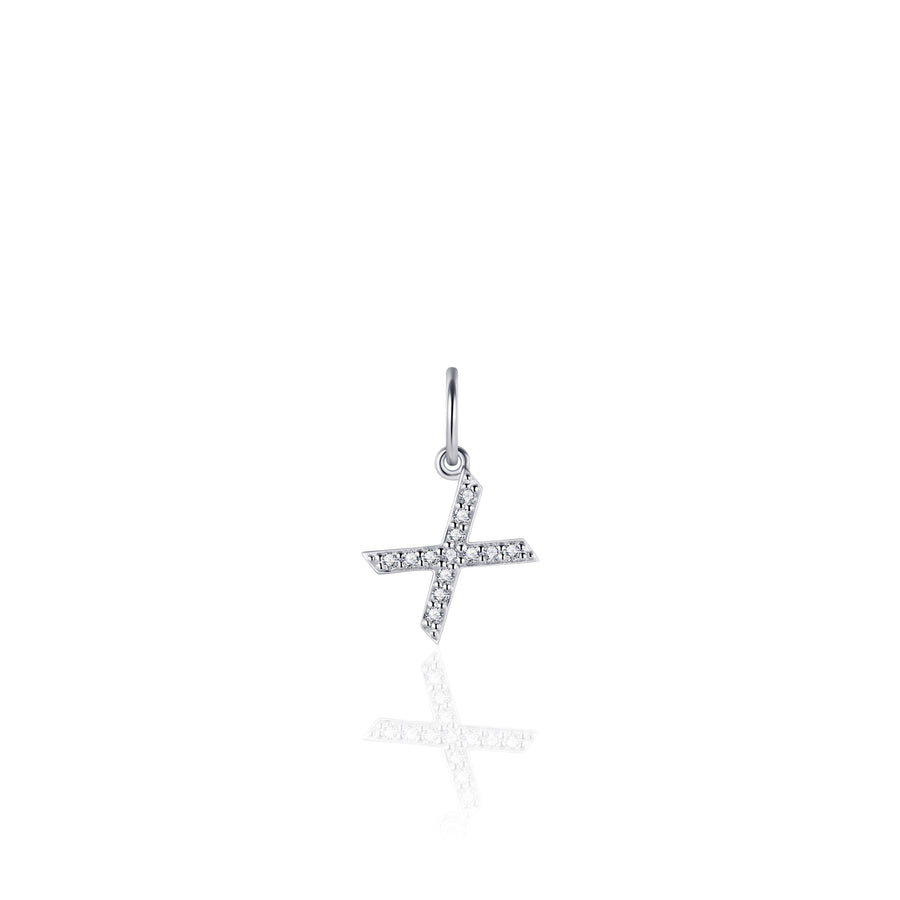 Gisser - Silver X Initial Pendant
