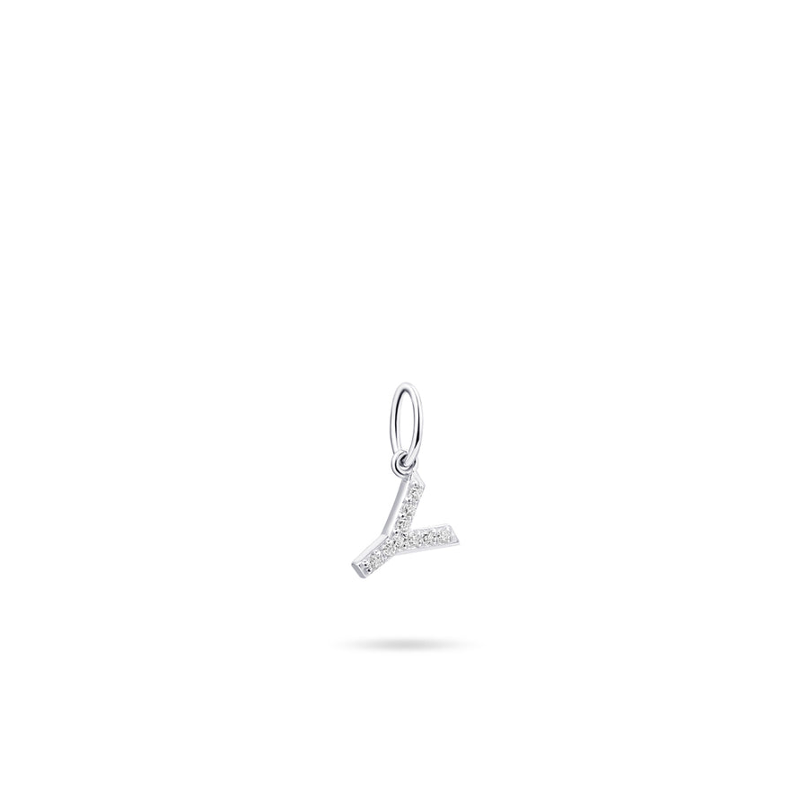 Gisser - Silver Y Initial Pendant