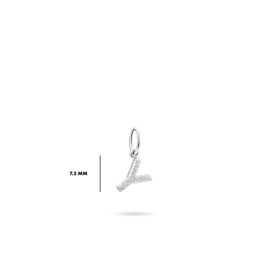 Gisser - Silver Y Initial Pendant