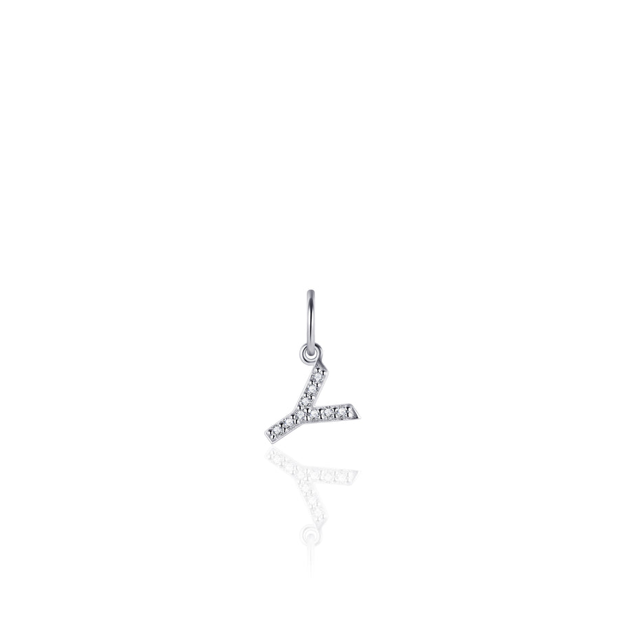 Gisser - Silver Y Initial Pendant