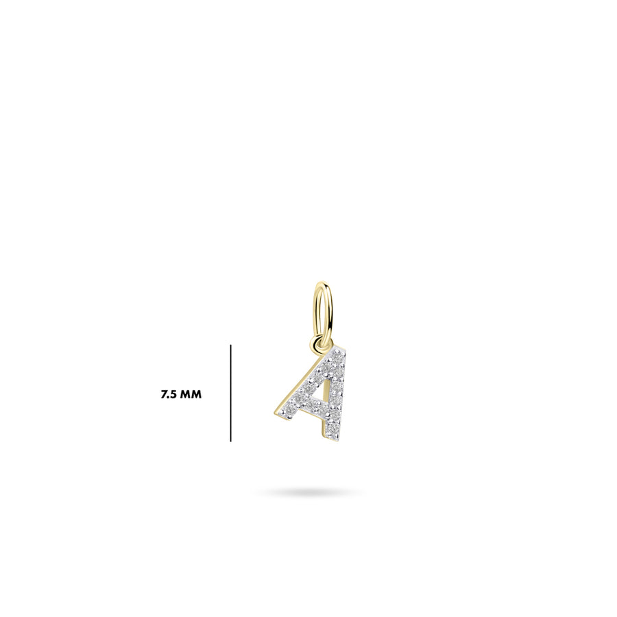 Gisser - Gold Plated A Initial Pendant