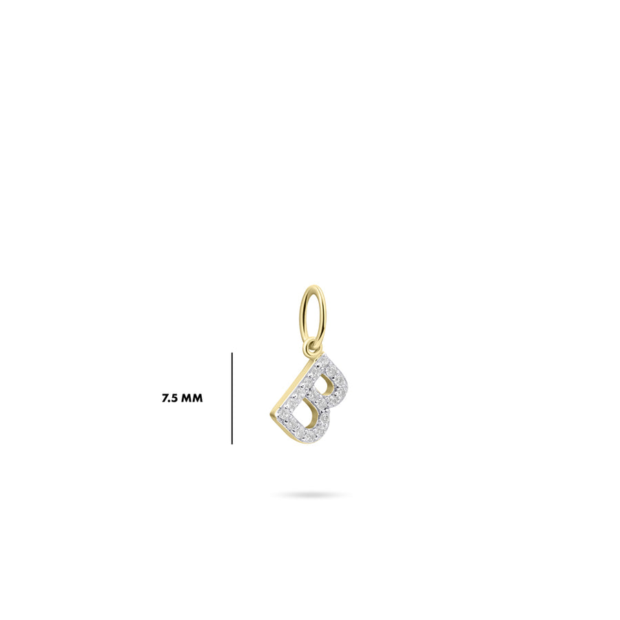 Gisser - Gold Plated B Initial Pendant
