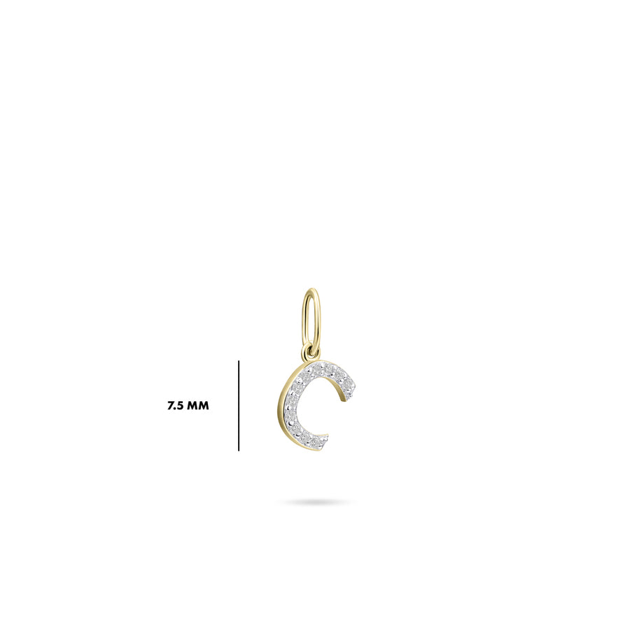 Gisser - Gold Plated C Initial Pendant