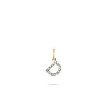 Gisser - Gold Plated D Initial Pendant