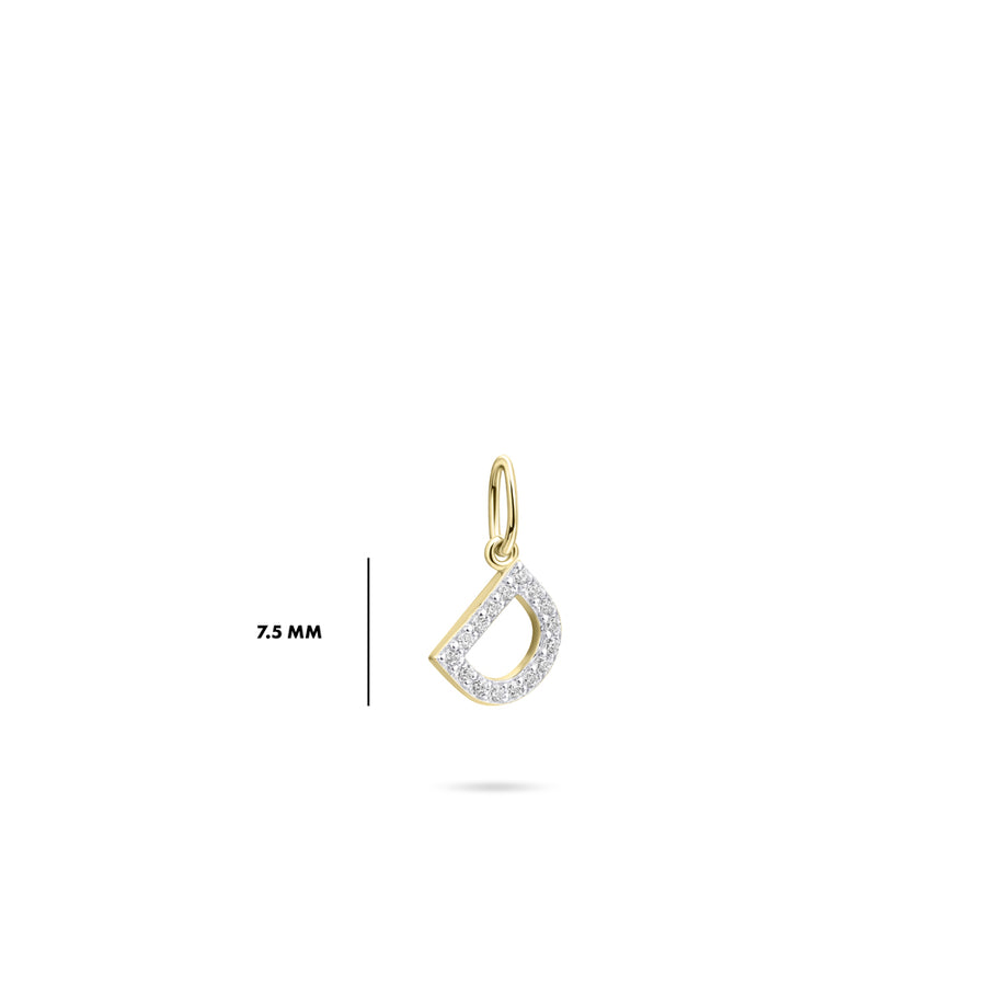 Gisser - Gold Plated D Initial Pendant