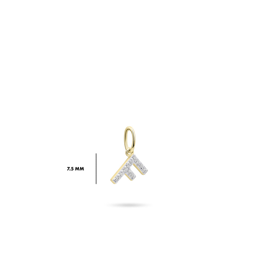 Gisser - Gold Plated F Initial Pendant