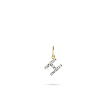 Gisser - Gold Plated H Initial Pendant