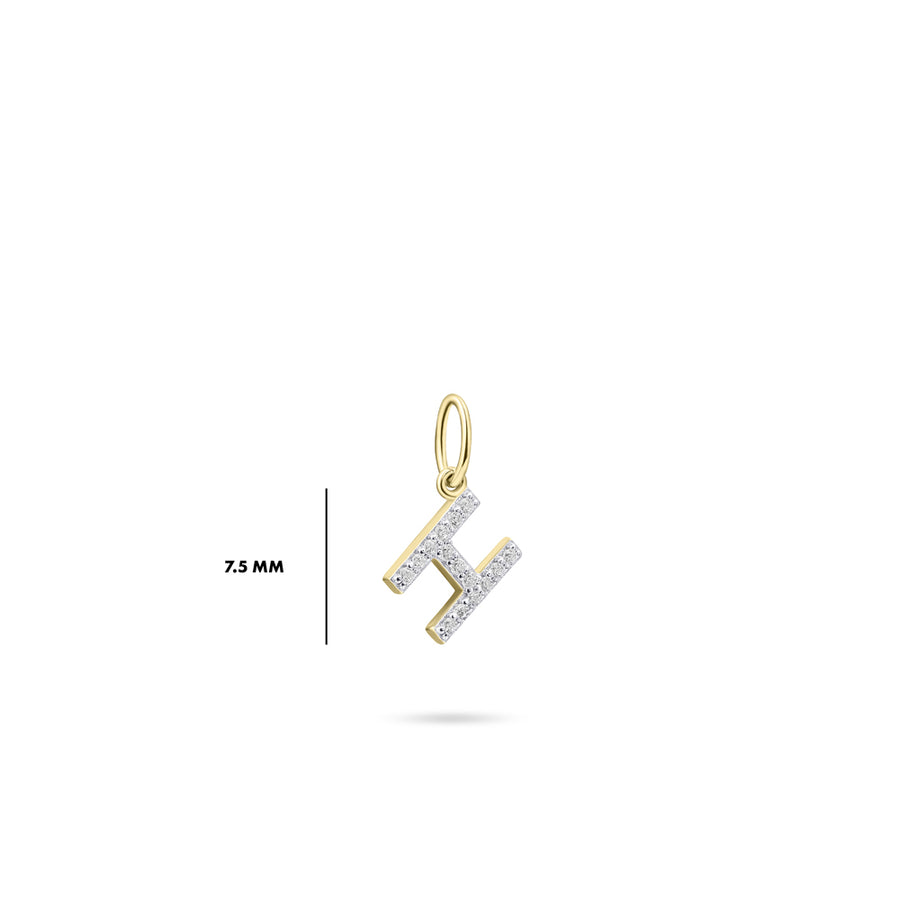 Gisser - Gold Plated H Initial Pendant