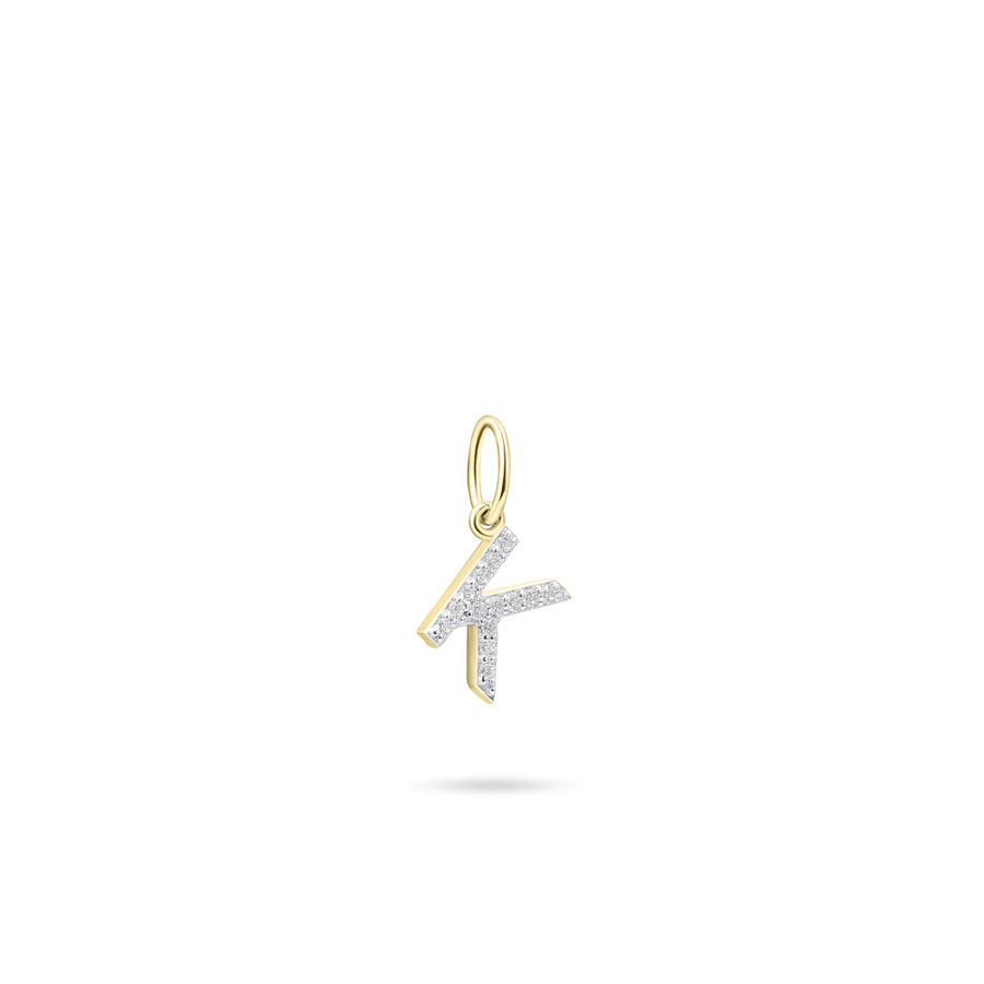 Gisser - Gold Plated K Initial Pendant