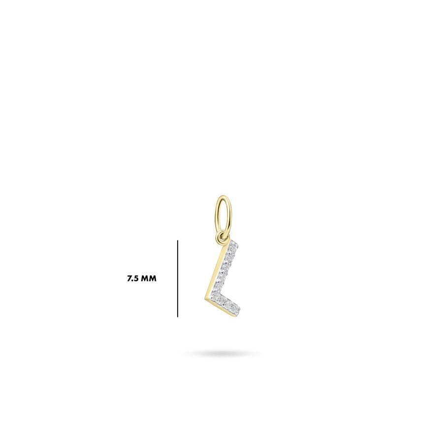 Gisser - Gold Plated L Initial Pendant