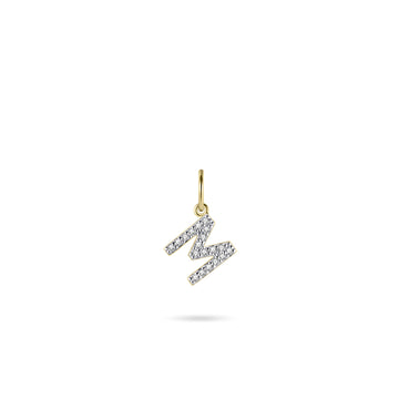 Gisser - Gold Plated M Initial Pendant