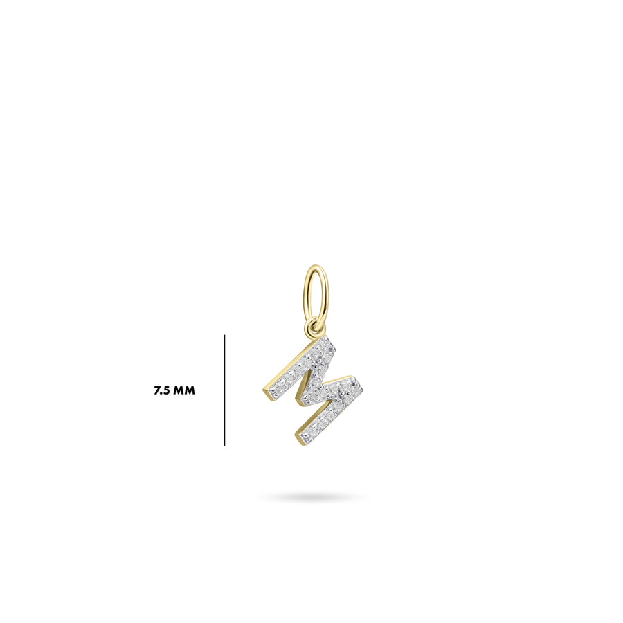 Gisser - Gold Plated M Initial Pendant