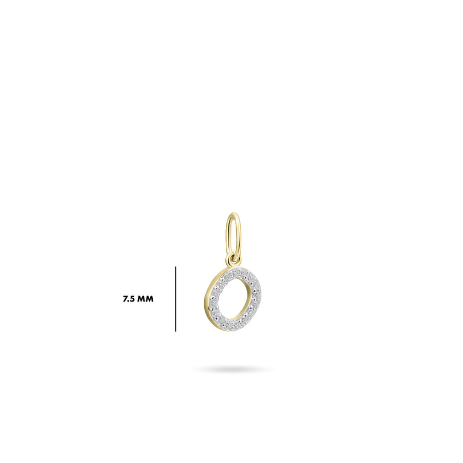 Gisser - Gold Plated O Initial Pendant