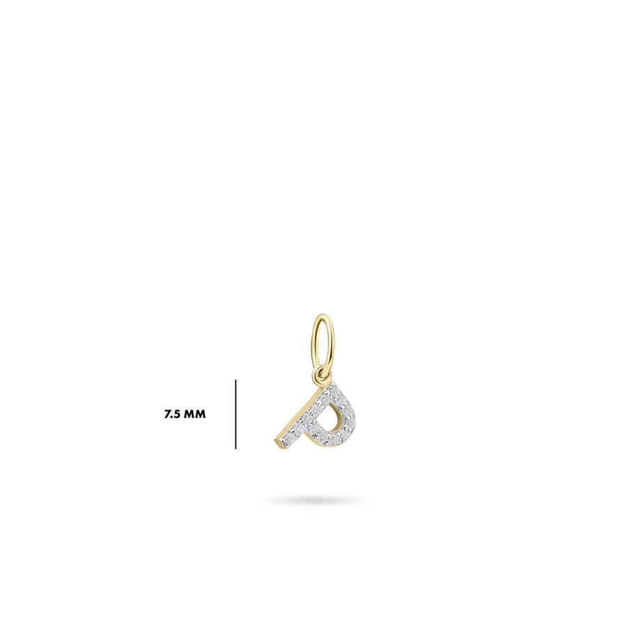 Gisser - Gold Plated P Initial Pendant