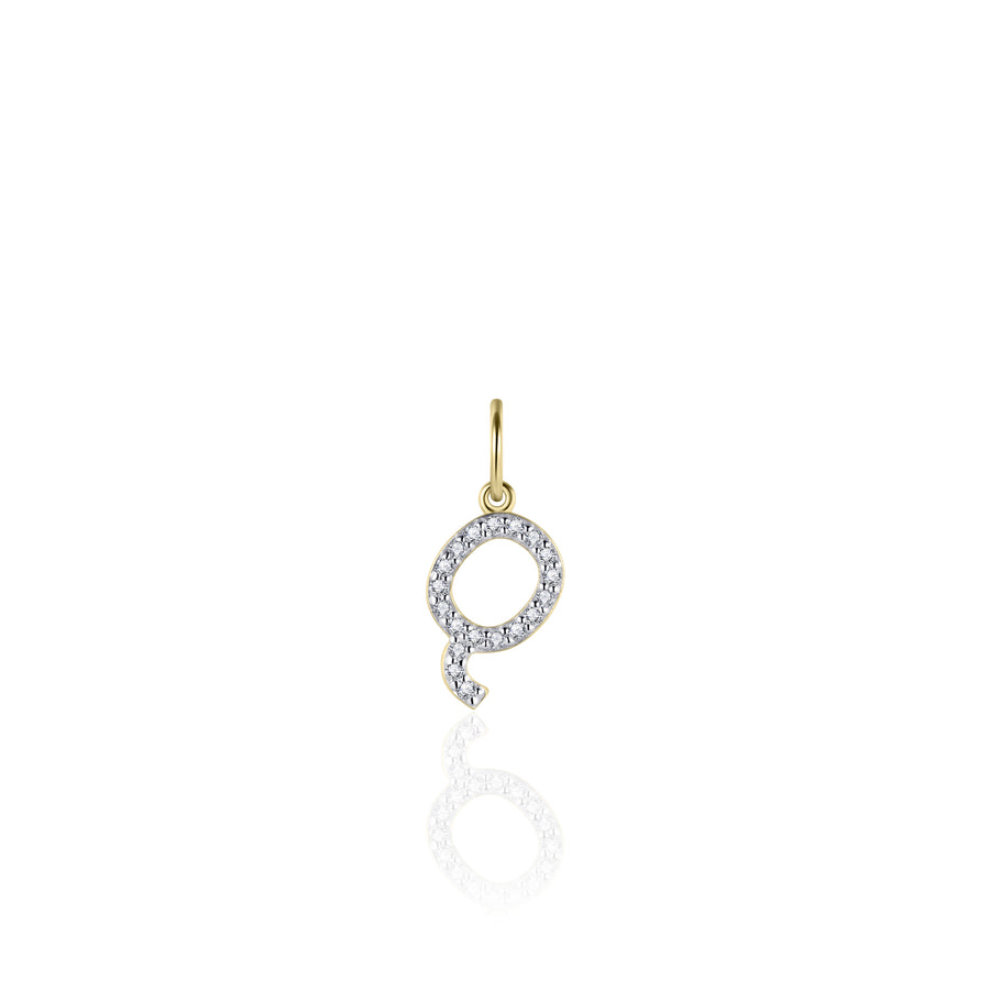 Gisser - Gold Plated Q Initial Pendant