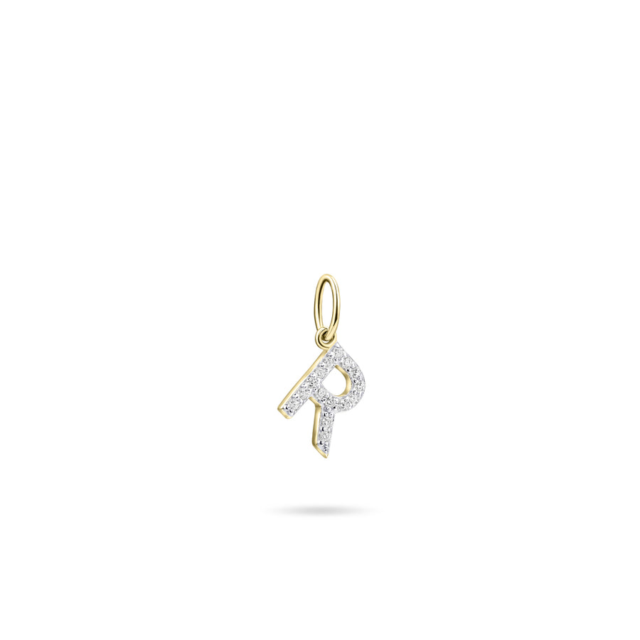 Gisser - Gold Plated R Initial Pendant