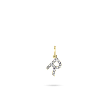 Gisser - Gold Plated R Initial Pendant