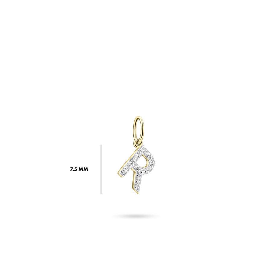 Gisser - Gold Plated R Initial Pendant