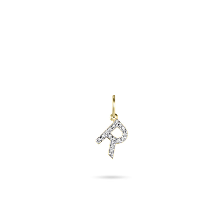 Gisser - Gold Plated R Initial Pendant