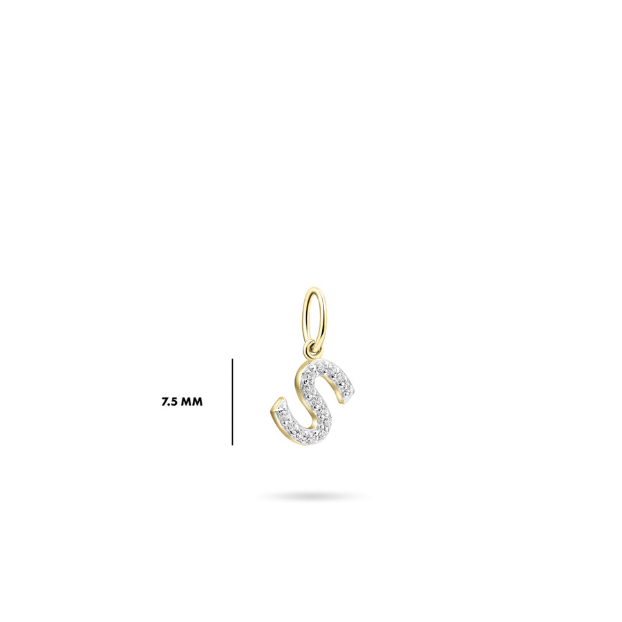 Gisser - Gold Plated S Initial Pendant
