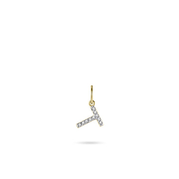 Gisser - Gold Plated T Initial Pendant