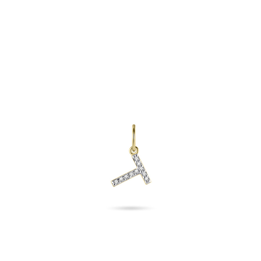 Gisser - Gold Plated T Initial Pendant