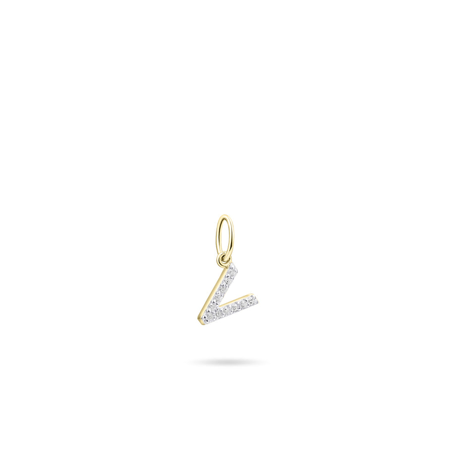 Gisser - Gold Plated V Initial Pendant
