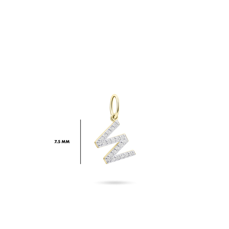 Gisser - Gold Plated W Initial Pendant
