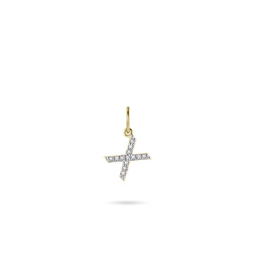 Gisser - Gold Plated X Initial Pendant