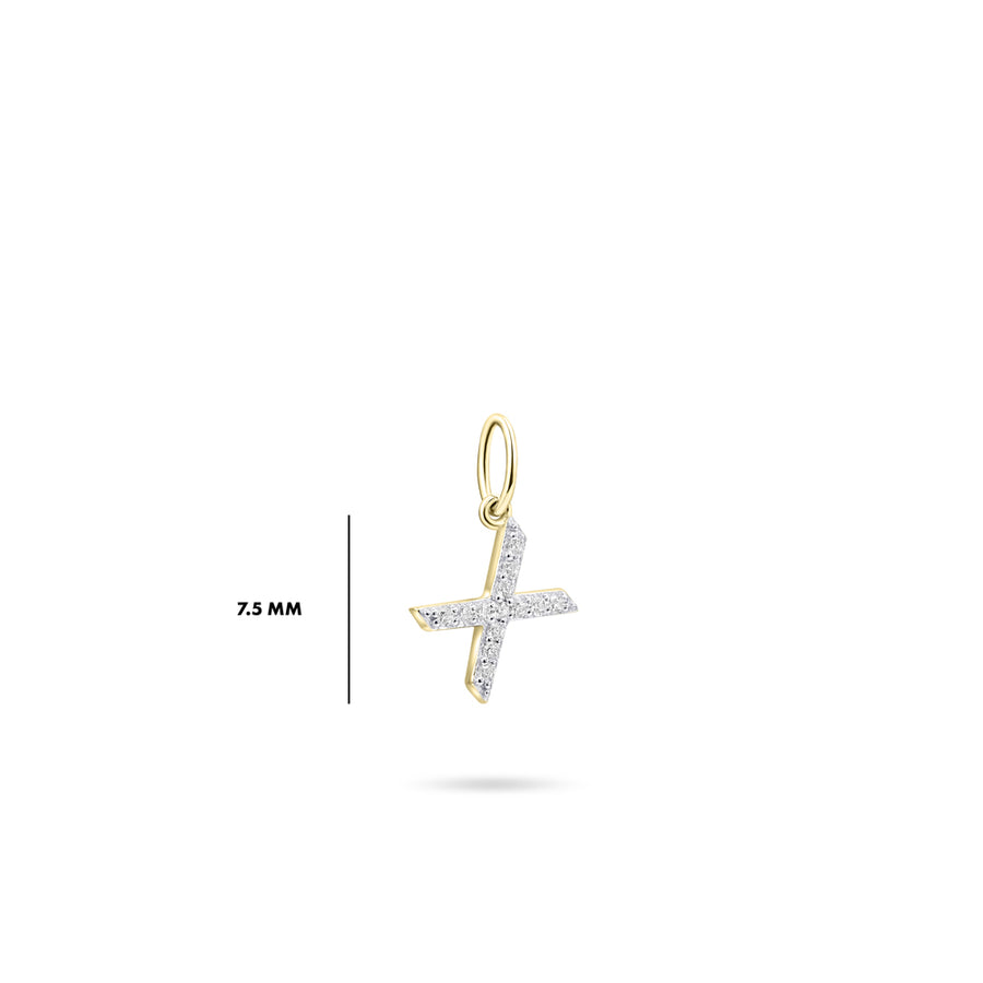 Gisser - Gold Plated X Initial Pendant